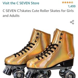 GOLD Roller Skates